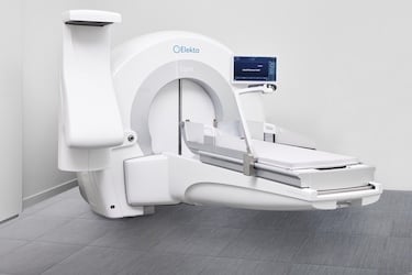 The patient-positioning system automates treatment by moving the patient to the isocenter.