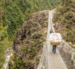 Local porters carried the Carestream Vita Flex CR system on their backs for 30 kilometers to Kunde Hospital