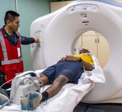 USNS Mercy CT Scan with patient and tech