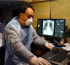 A physician working in a coronavirus care center nearby Daegu, South Korea, is using Lunit INSIGHT CXR to interpret chest X-ray image of a coronavirus patient. #COVID19 #Coronavirus #2019nCoV #Wuhanvirus #SARScov2