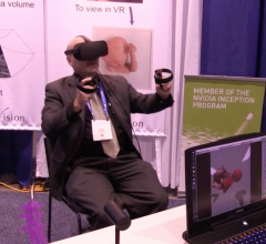 ITN Editor Dave Fornell tries his hand at virtual reality at RSNA 2017. He was named a 2018 Neal Award finalist for best range of work by a single author.