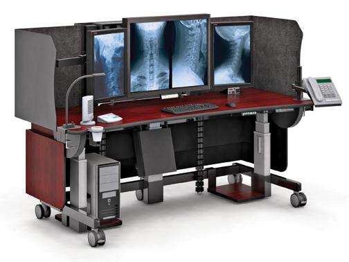 radiology workstation desk