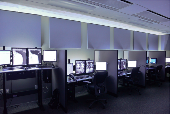 radiology reading room desk