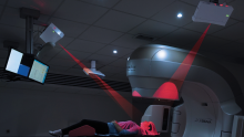 By tracking the patient’s position before and during radiation therapy, AlignRT can make both setup and treatment more accurate.